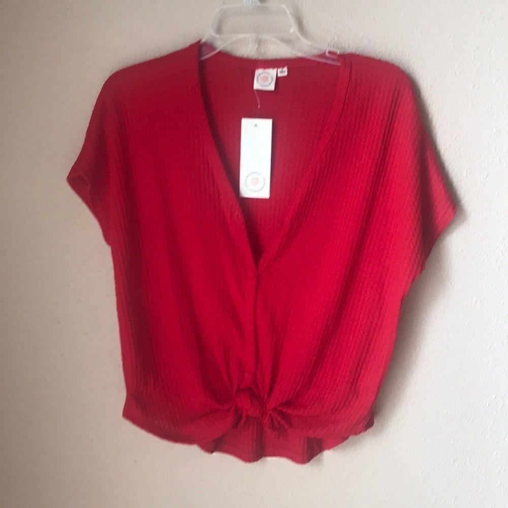 ❤️Live in the Moment Waffle Shirt NWT